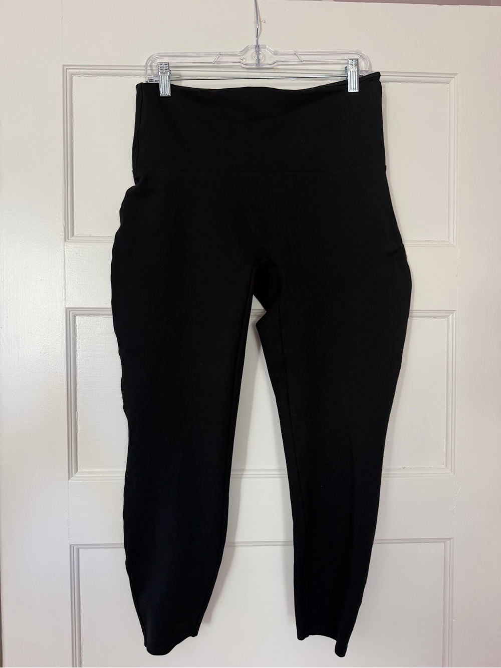 SPANX Ponte Ankle Leggings Black Size XL High Rise Shaping Pants 20264R